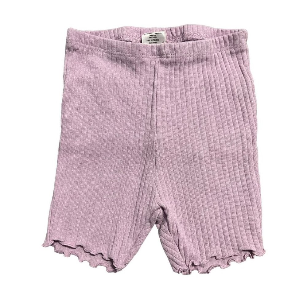 RuffleButts 4T Lilac Ribbed Ruffles Pajamas Set - Picture 5 of 7